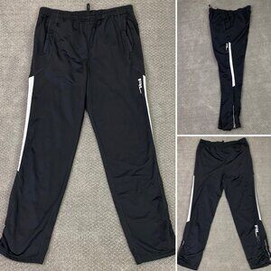 RLX Ralph Lauren Joggers Sweatpants Men's XXL Black Ankle Zip Gym Running Pants